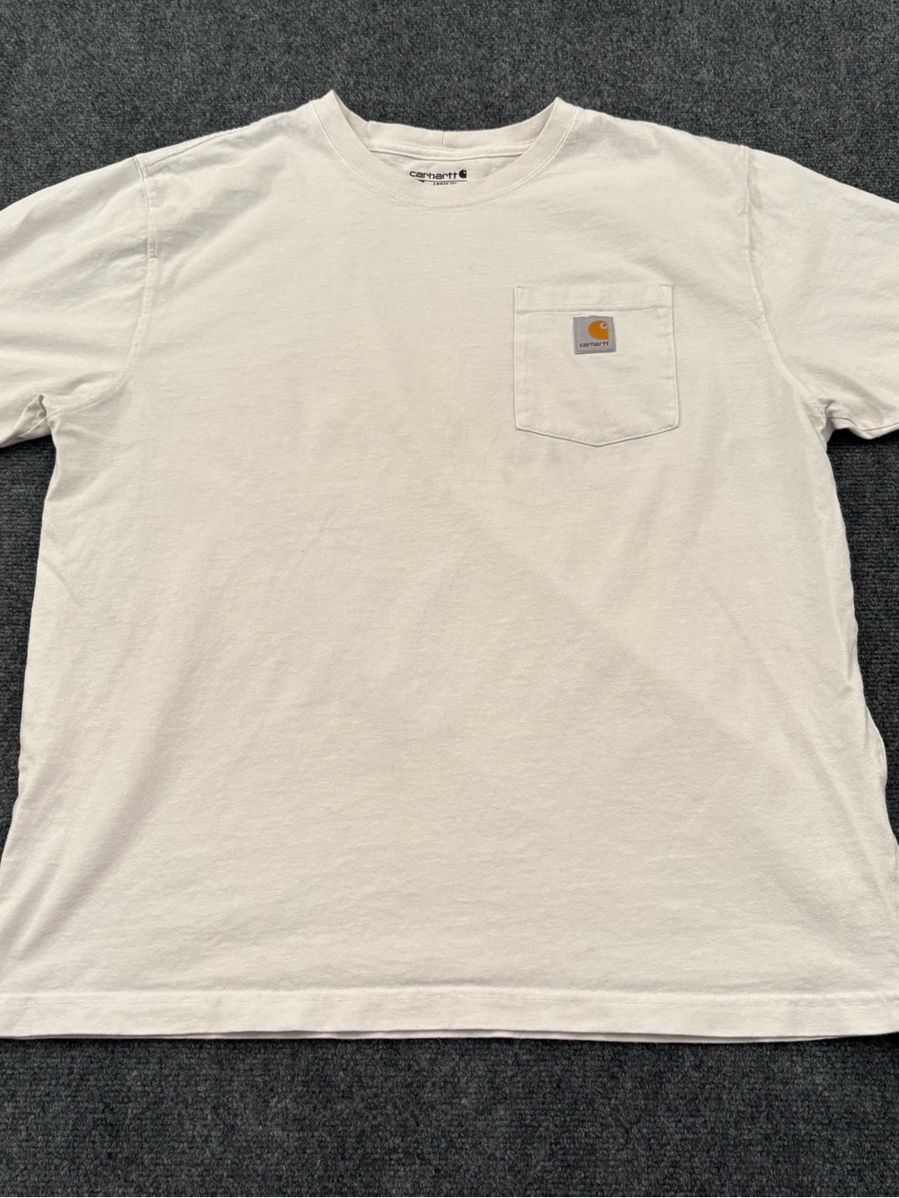 Carhartt K87 Men’s Large White Loose Fit Pocket T-Shirt Workwear